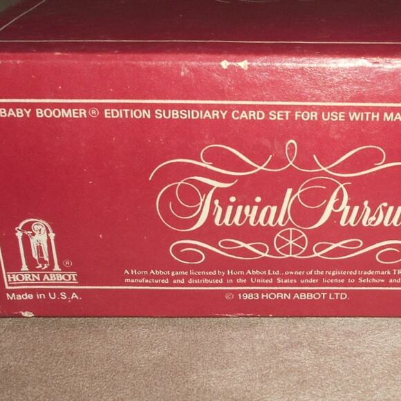 Vintage 1983 Trivial Pursuit Baby Boomer Edition Subsidiary Card Set No 10 - Picture 11 of 11